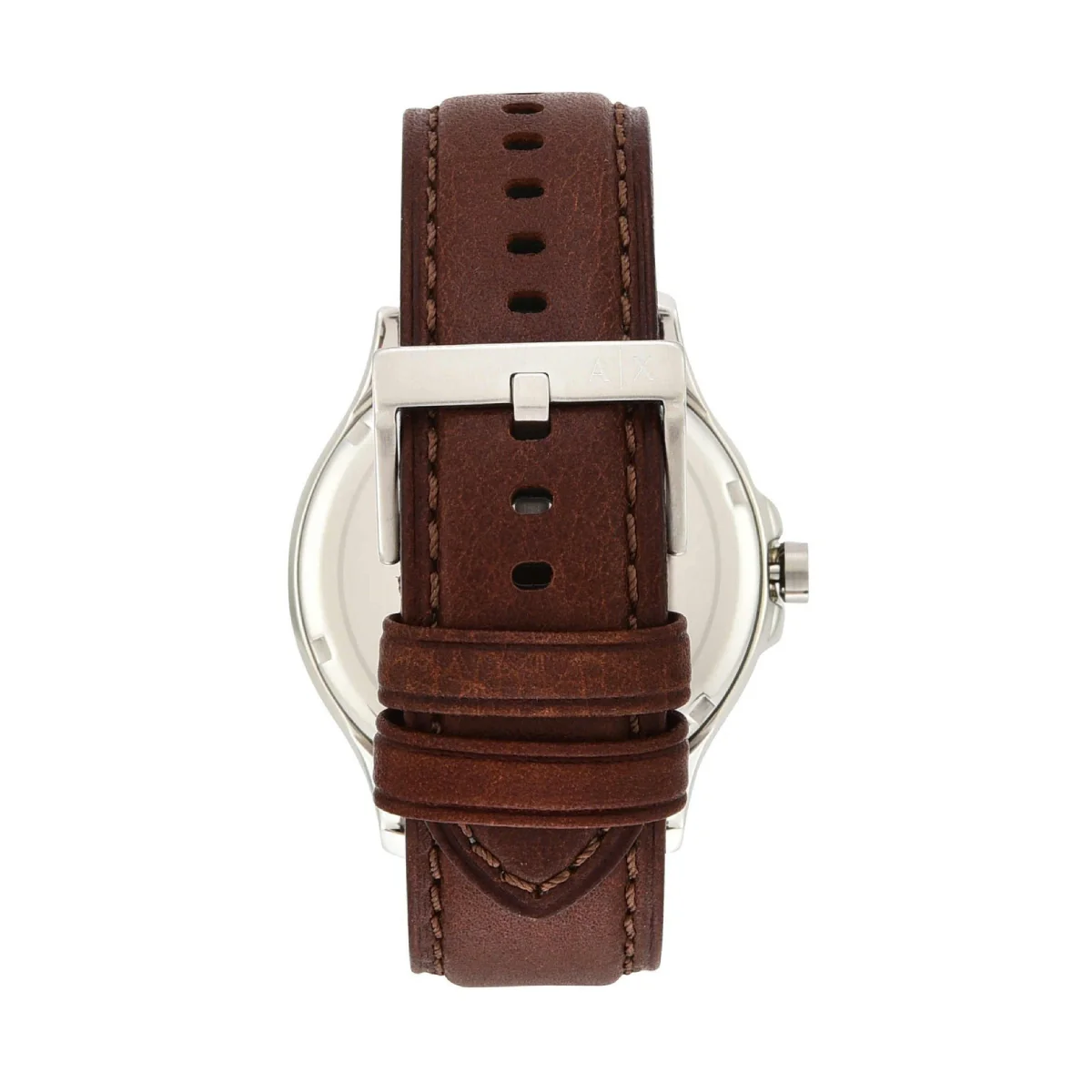Armani Exchange Hampton Men's 46mm Brown Strap Watch - Navy Dial - Image 5