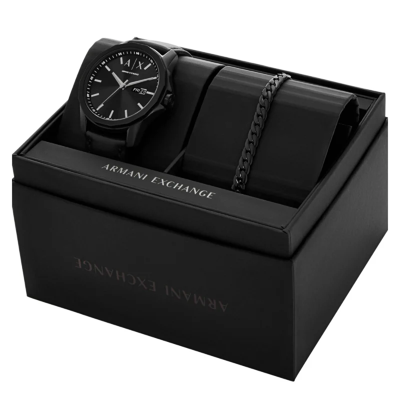 Armani Exchange Men's 44mm Strap Watch with Bracelet - Black - Image 6