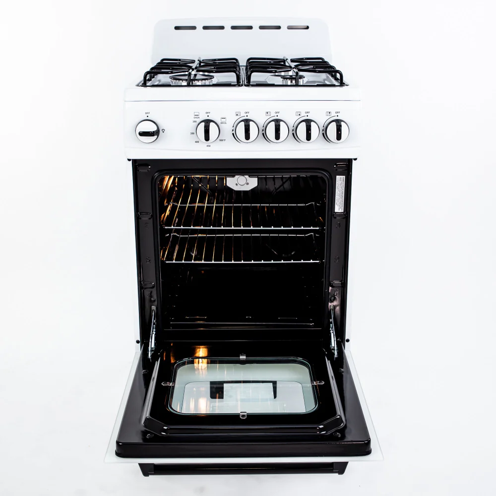 Avanti GR2011CW 20" Freestanding Gas Range with 2.1 Cu. Ft Oven, White - Image 4