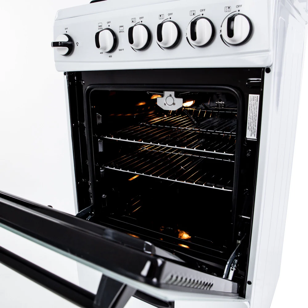 Avanti GR2011CW 20" Freestanding Gas Range with 2.1 Cu. Ft Oven, White - Image 5