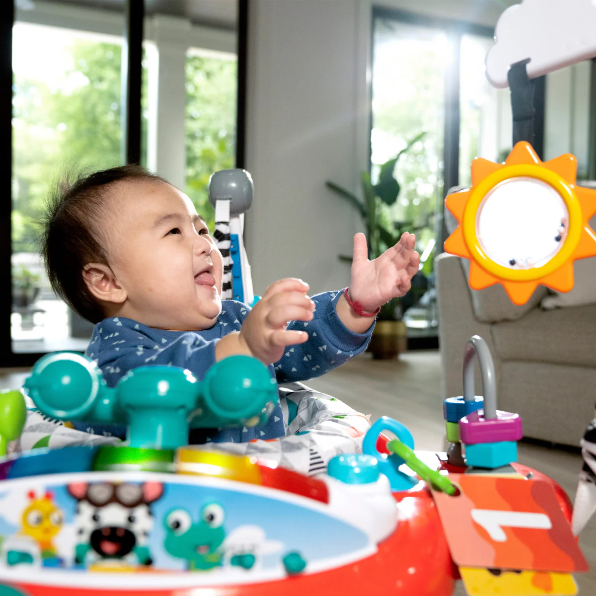 Baby Einstein Ocean Explorers Airplane Adventure 2-in-1 Activity Jumper with 360 Degree Rotating Seat for 6+ Months - Image 5