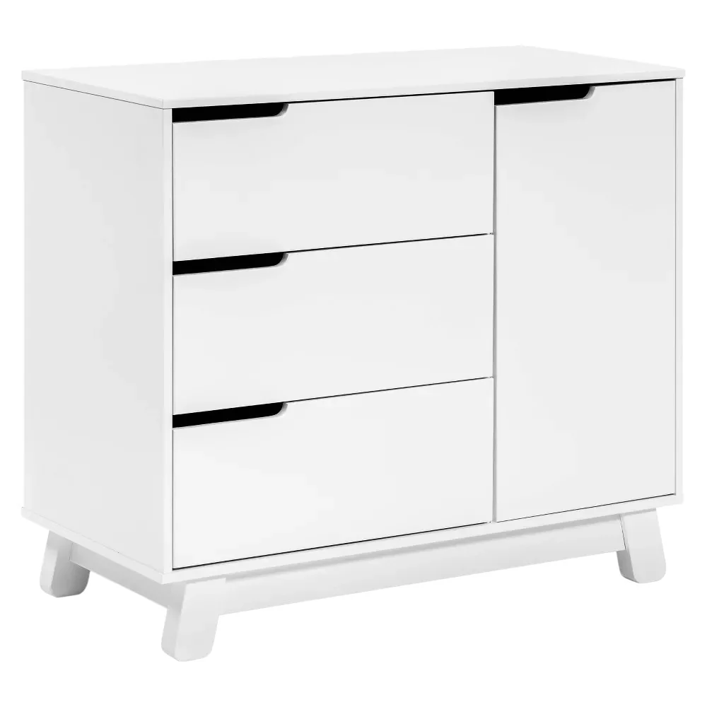Babyletto Hudson 3-Drawer Changer Dresser with Removable Changing Tray - White - Image 4