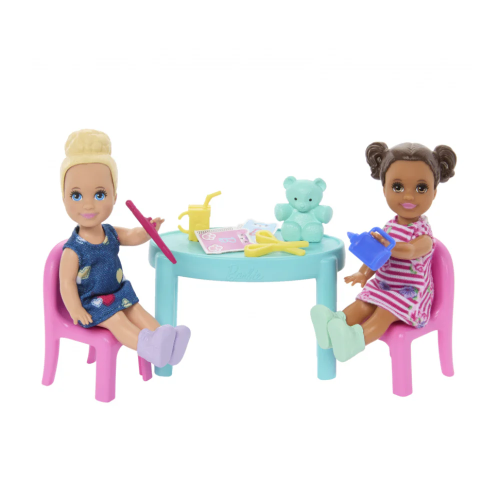 Barbie I Love School Classroom Playset with Dolls - Image 5