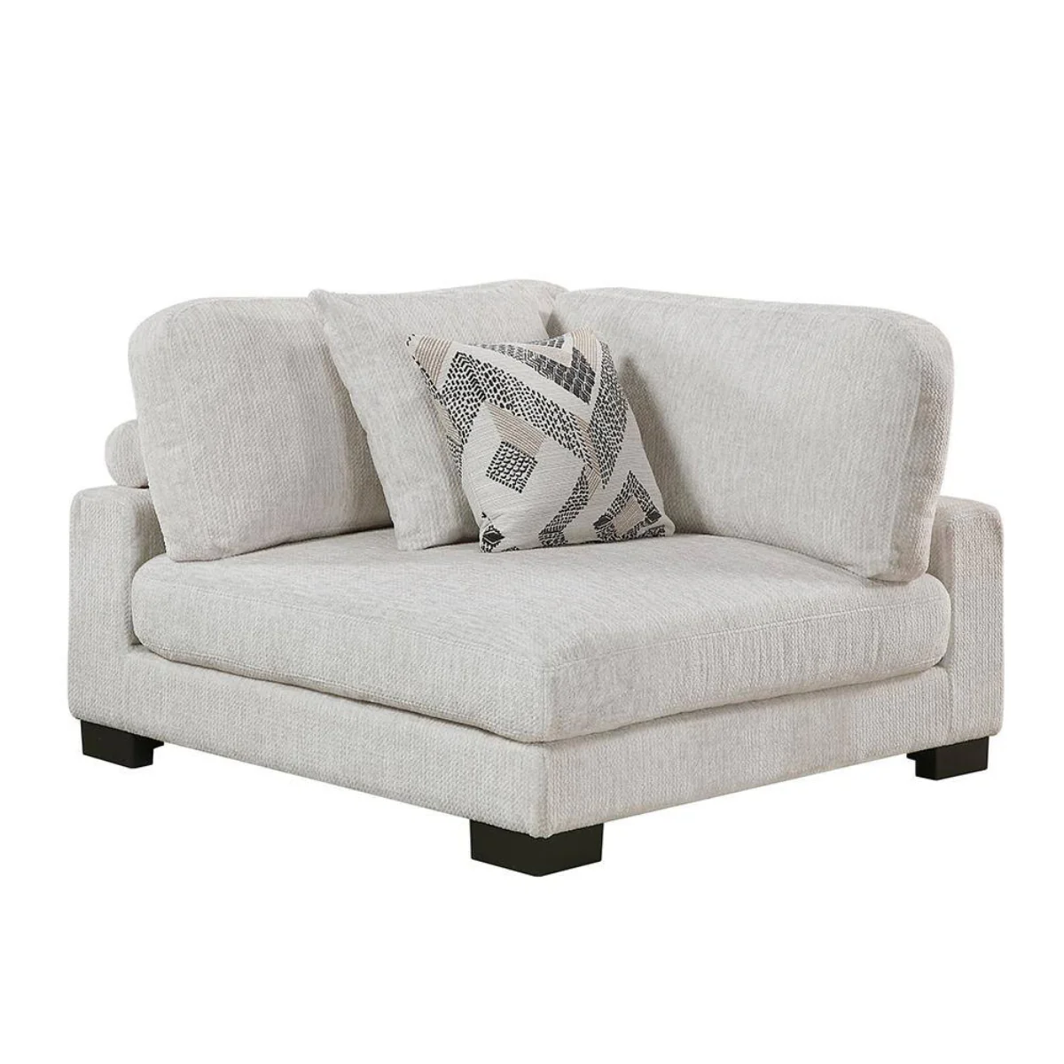Beane 17" Arm Chair with Removable Cushions by Lazzara - Beige