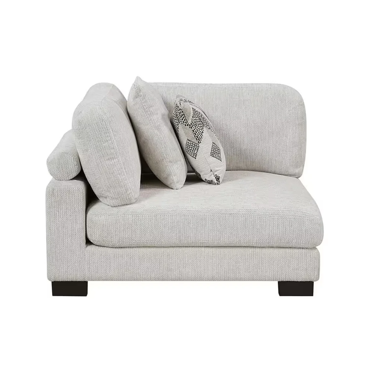 Beane 17" Arm Chair with Removable Cushions by Lazzara - Beige - Image 2