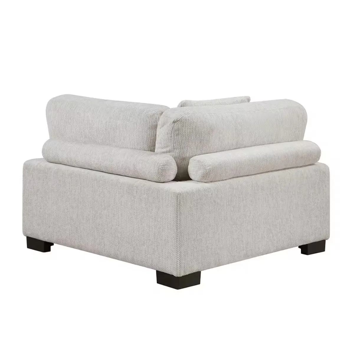 Beane 17" Arm Chair with Removable Cushions by Lazzara - Beige - Image 3