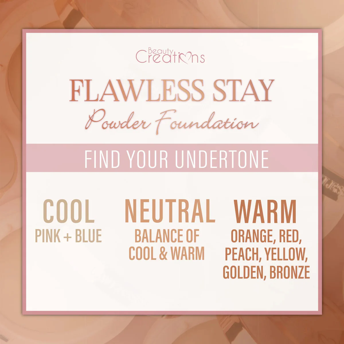 Beauty Creations Flawless 0.25 oz Powder Foundation - Image 3