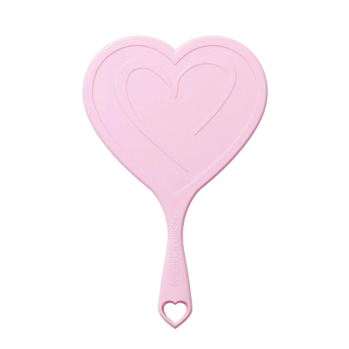 Beauty Creations Handheld Heart Mirror - Pink - Image 2