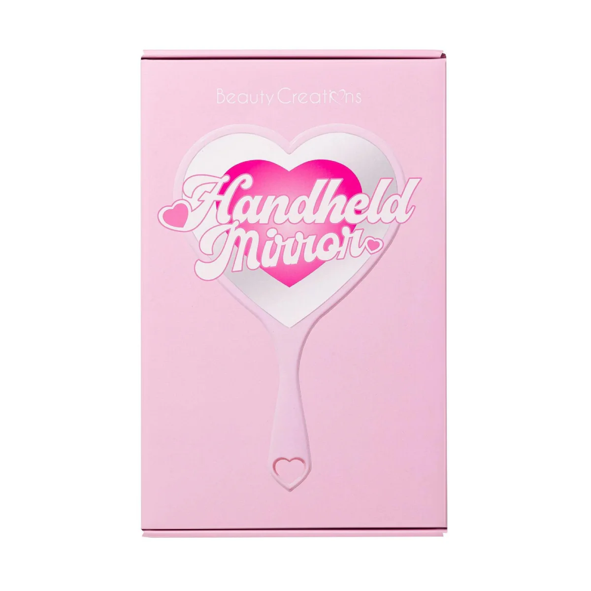 Beauty Creations Handheld Heart Mirror - Pink - Image 3