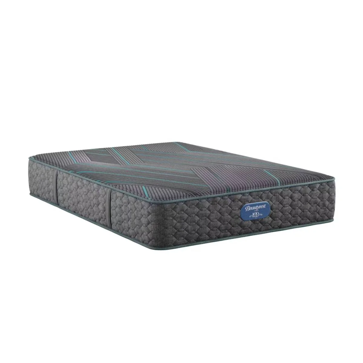 Beautyrest Level Two 12" Hybrid Medium Firm Queen Size Mattress -  Blue/Gray
