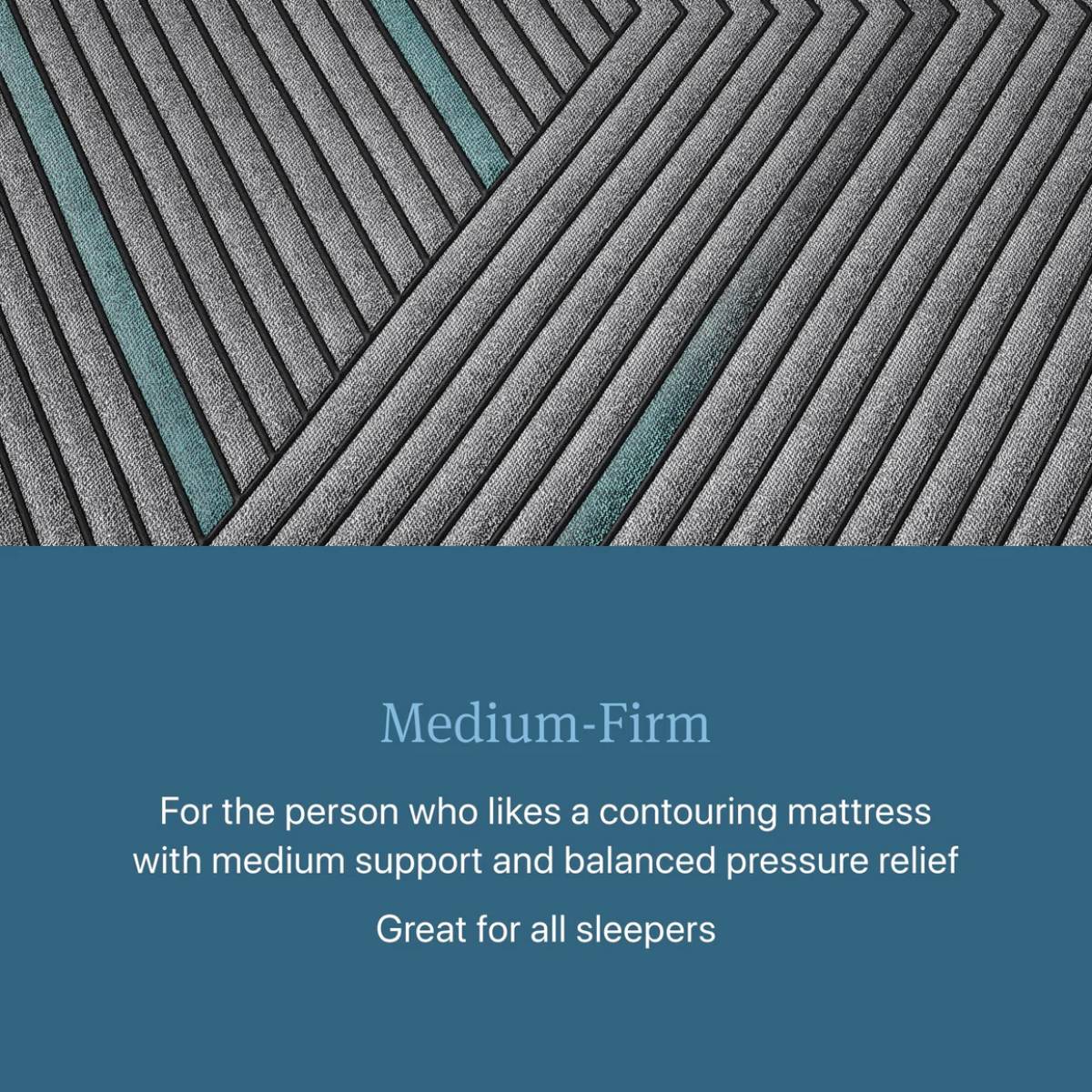 Beautyrest Level Two 12" Hybrid Medium Firm Queen Size Mattress -  Blue/Gray - Image 3