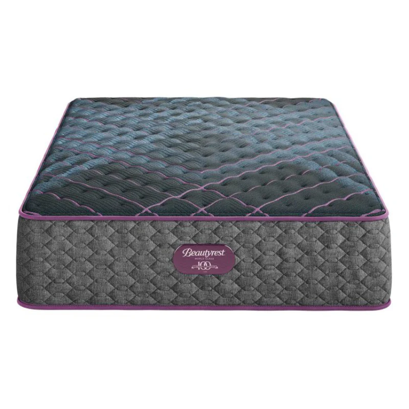 Beautyrest World Class 14.25" Extra Firm Full Size Mattress - Gray/Blue