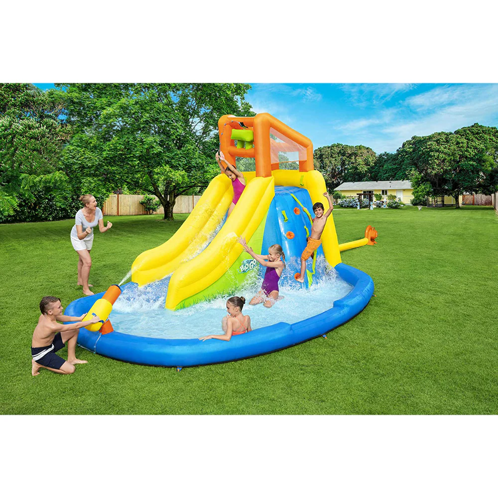 Bestway H2OGO! Mount Splashmore Inflatable Water Splash Park Slide - Image 17
