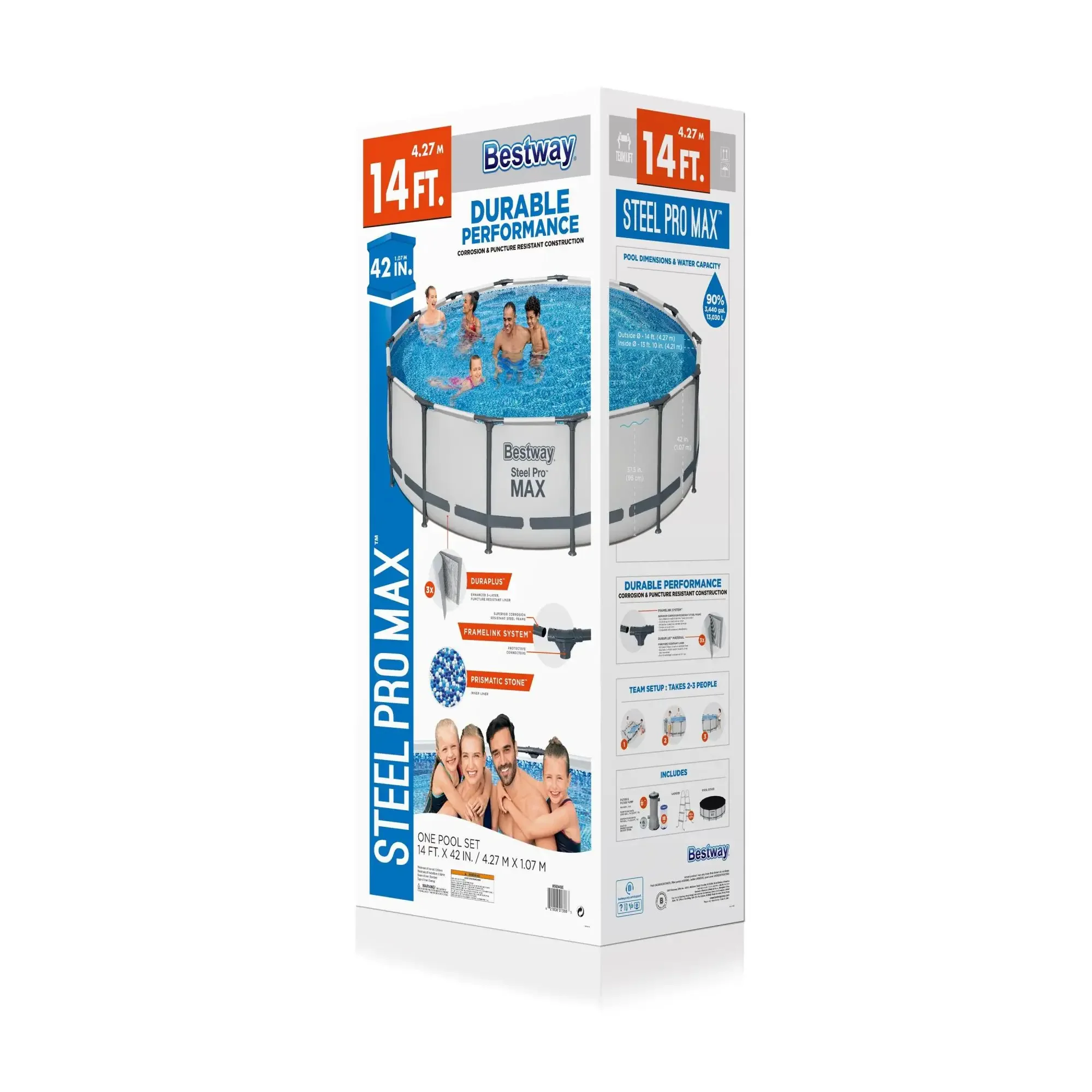 Bestway Steel Pro 14x42 Round Above Ground Pool Set - Image 3
