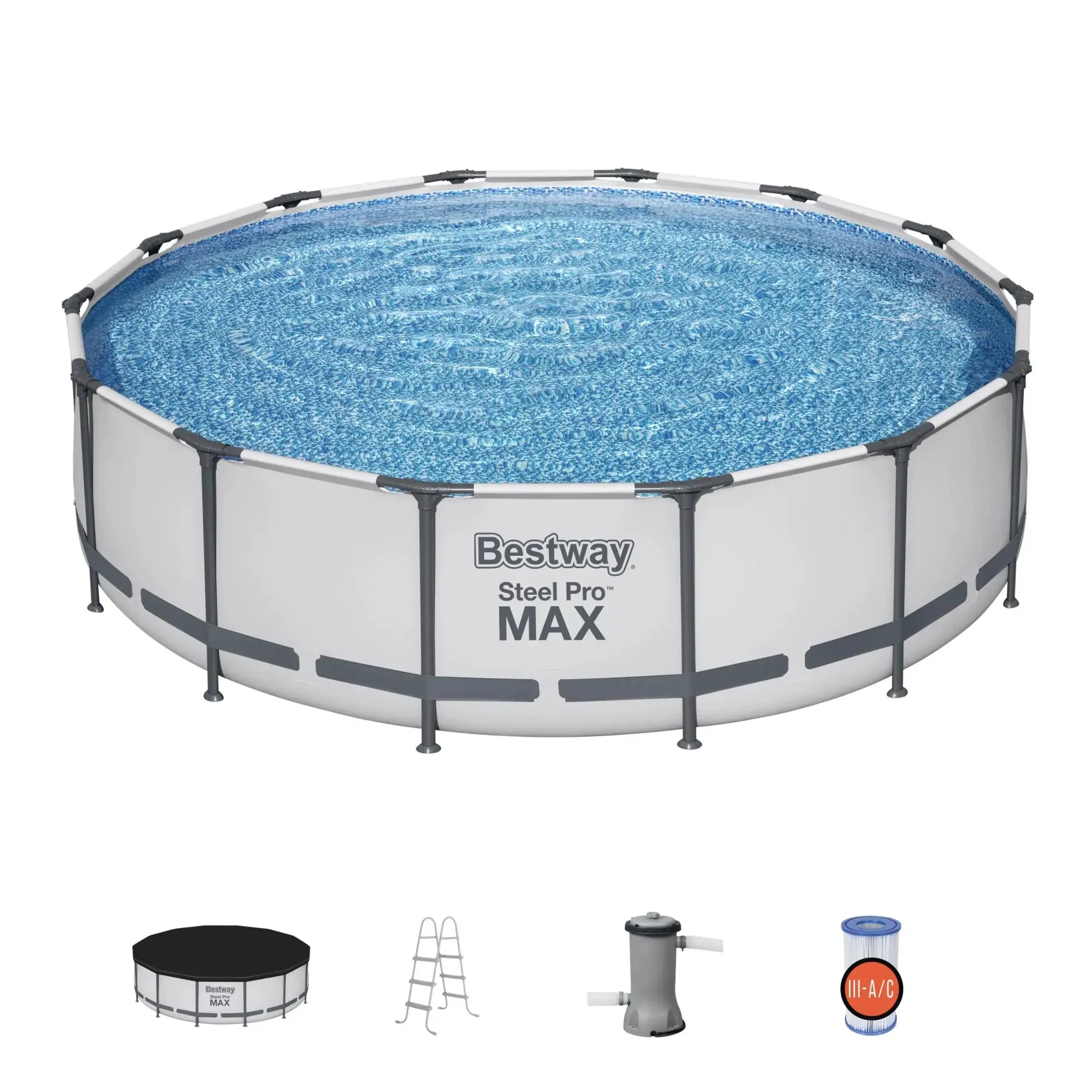 Bestway Steel Pro 14x42 Round Above Ground Pool Set - Image 4