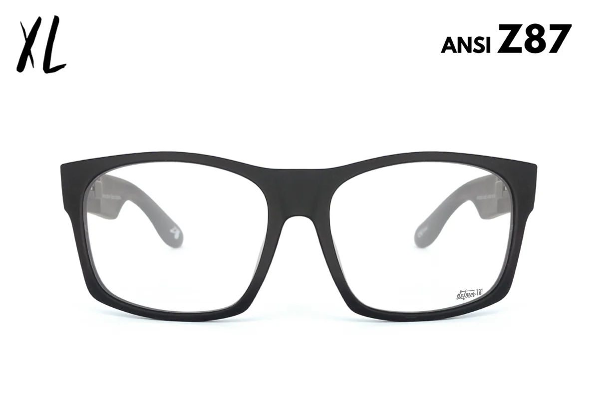 Big Kahuna XL - Matte Black - Clear - ANSI Z87 - Image 4