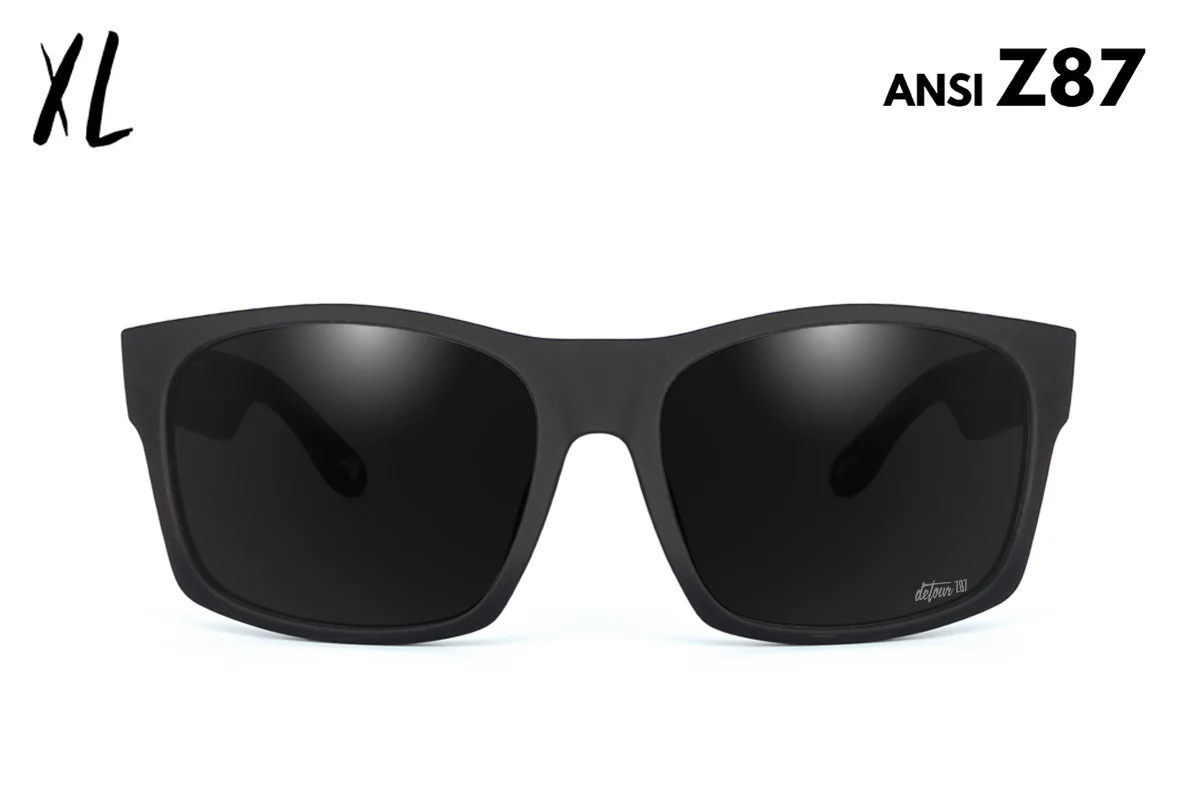 Big Kahuna XL - Matte Black - Jet Black Polarized - ANSI Z87 - Image 6