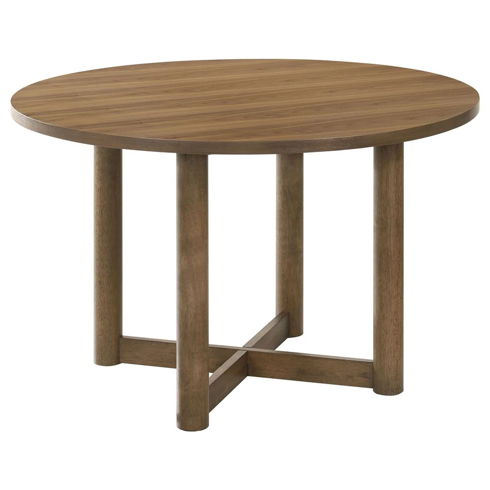 Biltmore 5 Piece Round Wood Dining Table Set - Image 3