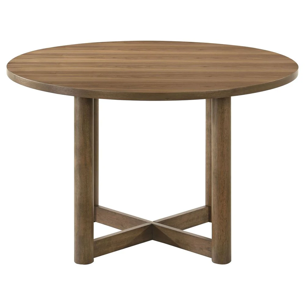 Biltmore 5 Piece Round Wood Dining Table Set - Image 4