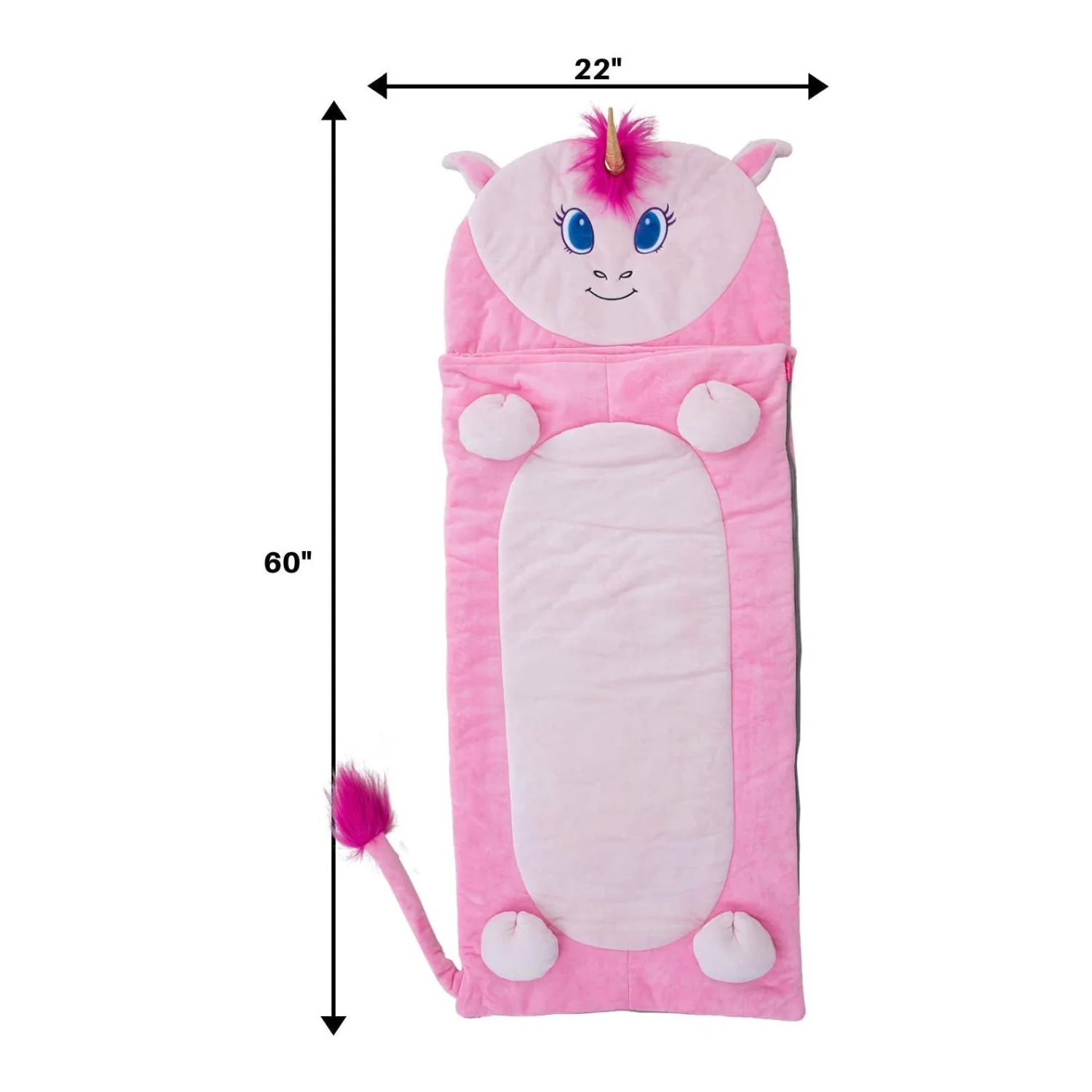 Bixbee 60" Unicorn Sleeping Bag - Pink - Image 2