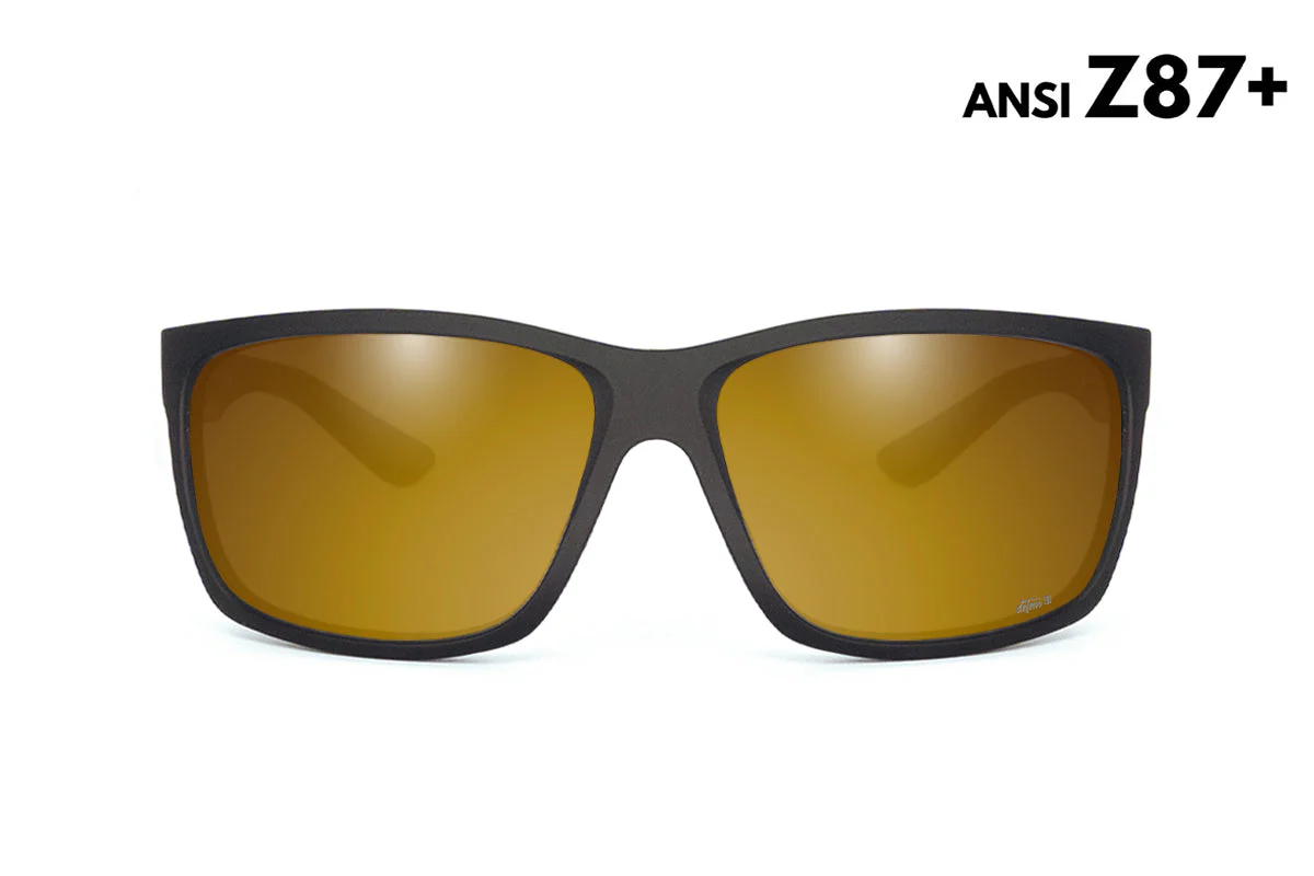 Breach - Matte Black - 24K Gold Polarized ANSI Z87+ - Image 2