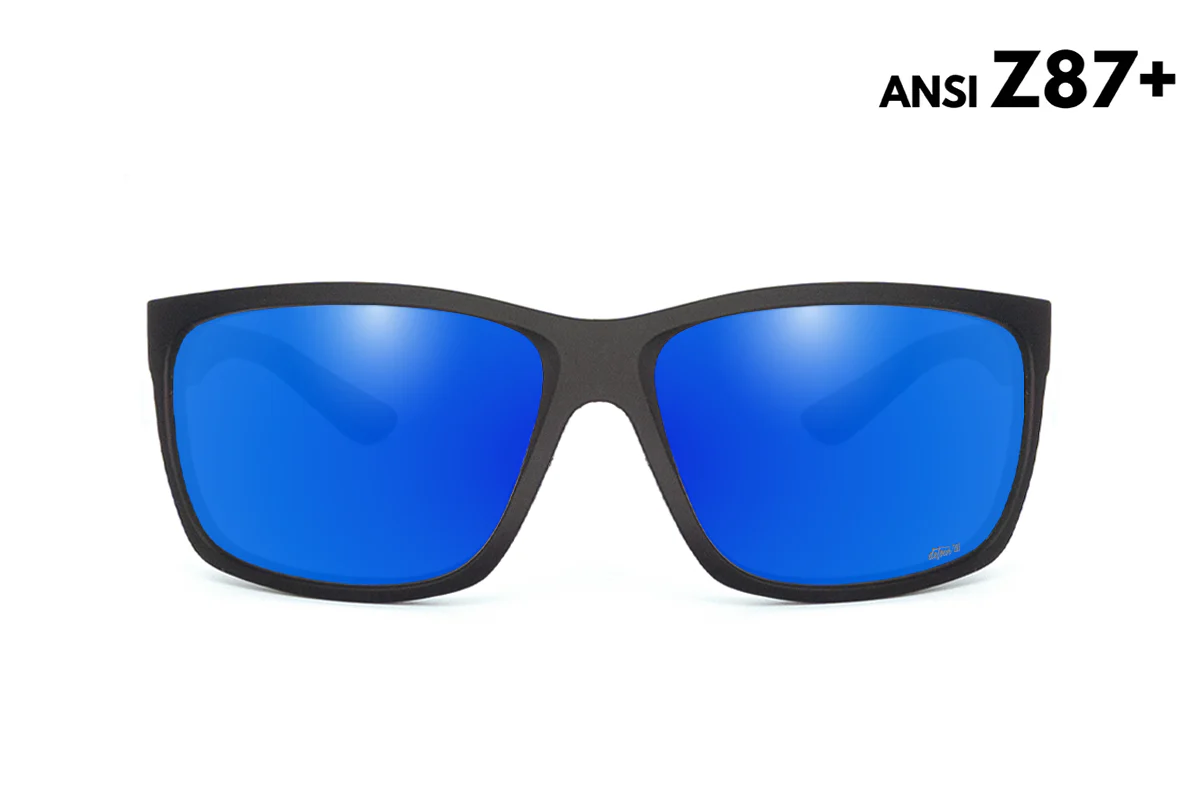 Breach - Matte Black - Deep Blue Polarized ANSI Z87+ - Image 3