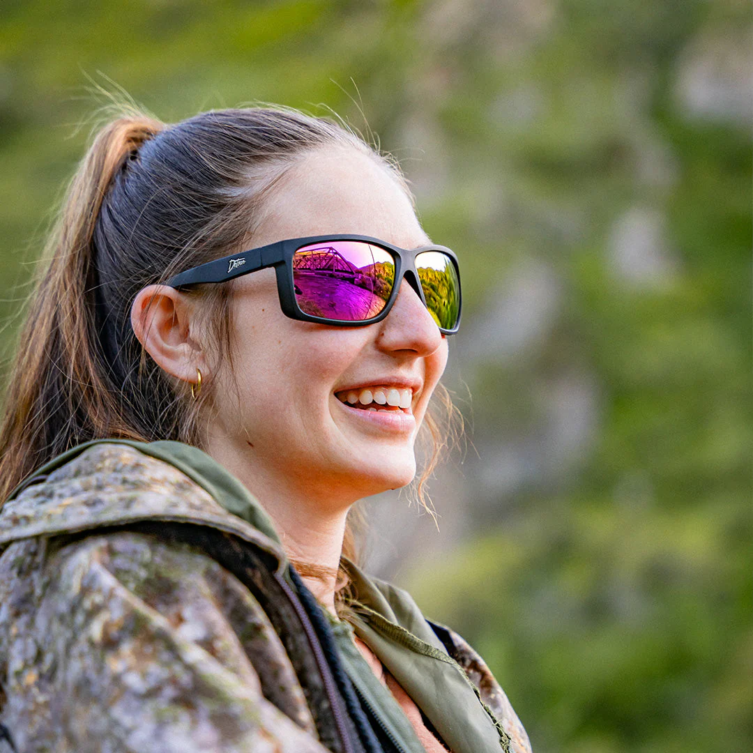 Breach - Matte Black - Pink Polarized ANSI Z87+ - Image 2