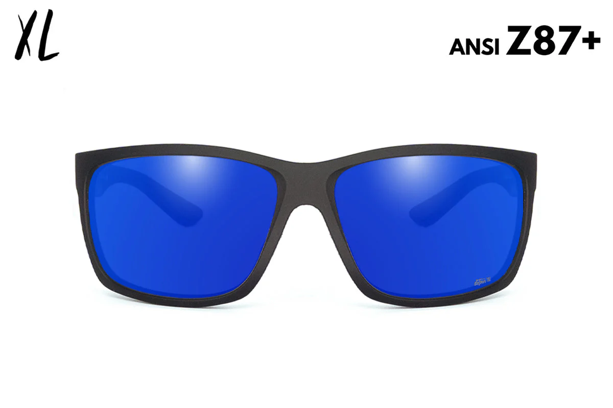 Breach XL - Matte Black - Deep Blue Polarized ANSI Z87+ - Image 4