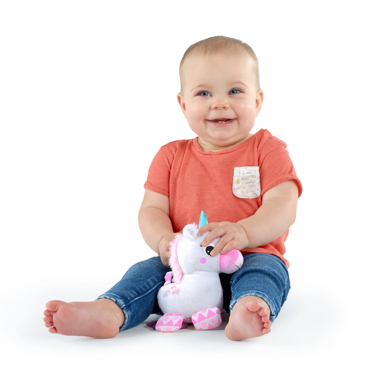 Bright Starts Sparkle and Shine Unicorn On-the-Go Take-Along Toy - White - Image 3