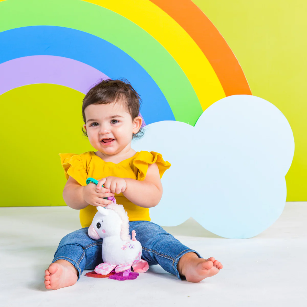Bright Starts Sparkle and Shine Unicorn On-the-Go Take-Along Toy - White - Image 6