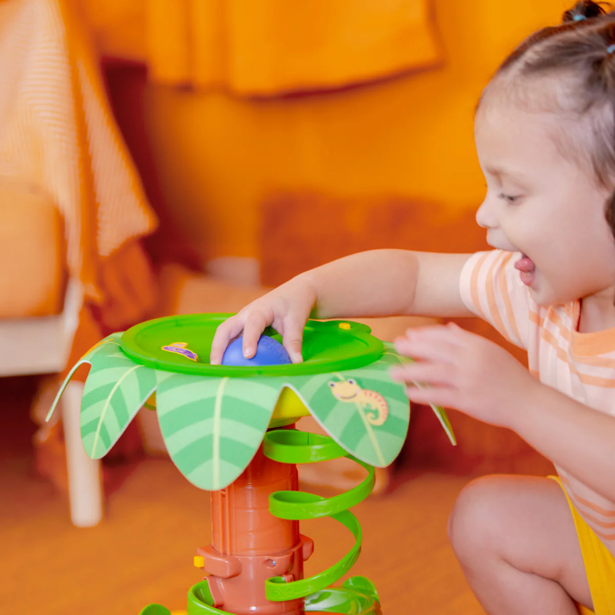 Bright Starts Tropical Twirl Ball Play Toy with Lights and Sounds - Image 2