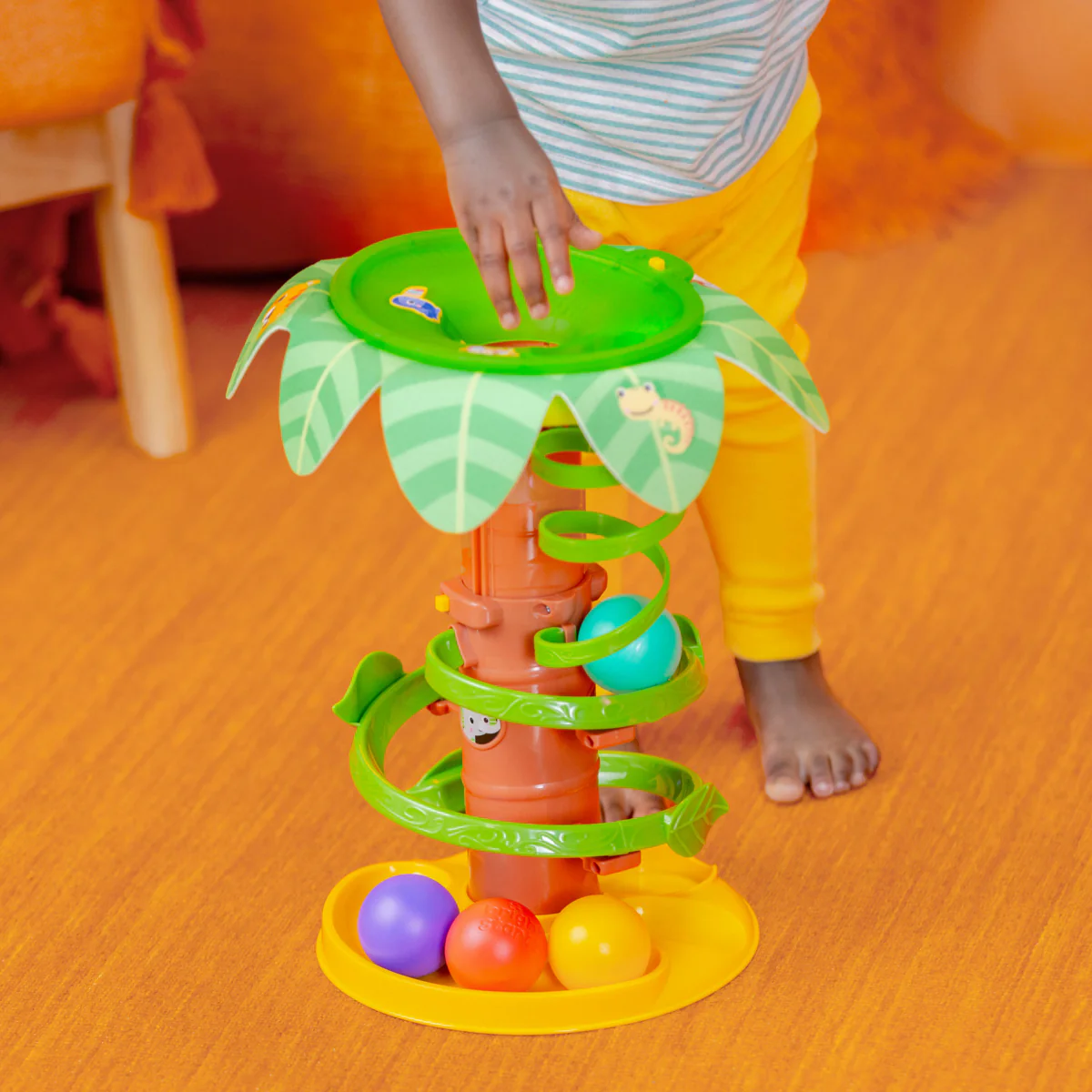Bright Starts Tropical Twirl Ball Play Toy with Lights and Sounds - Image 3