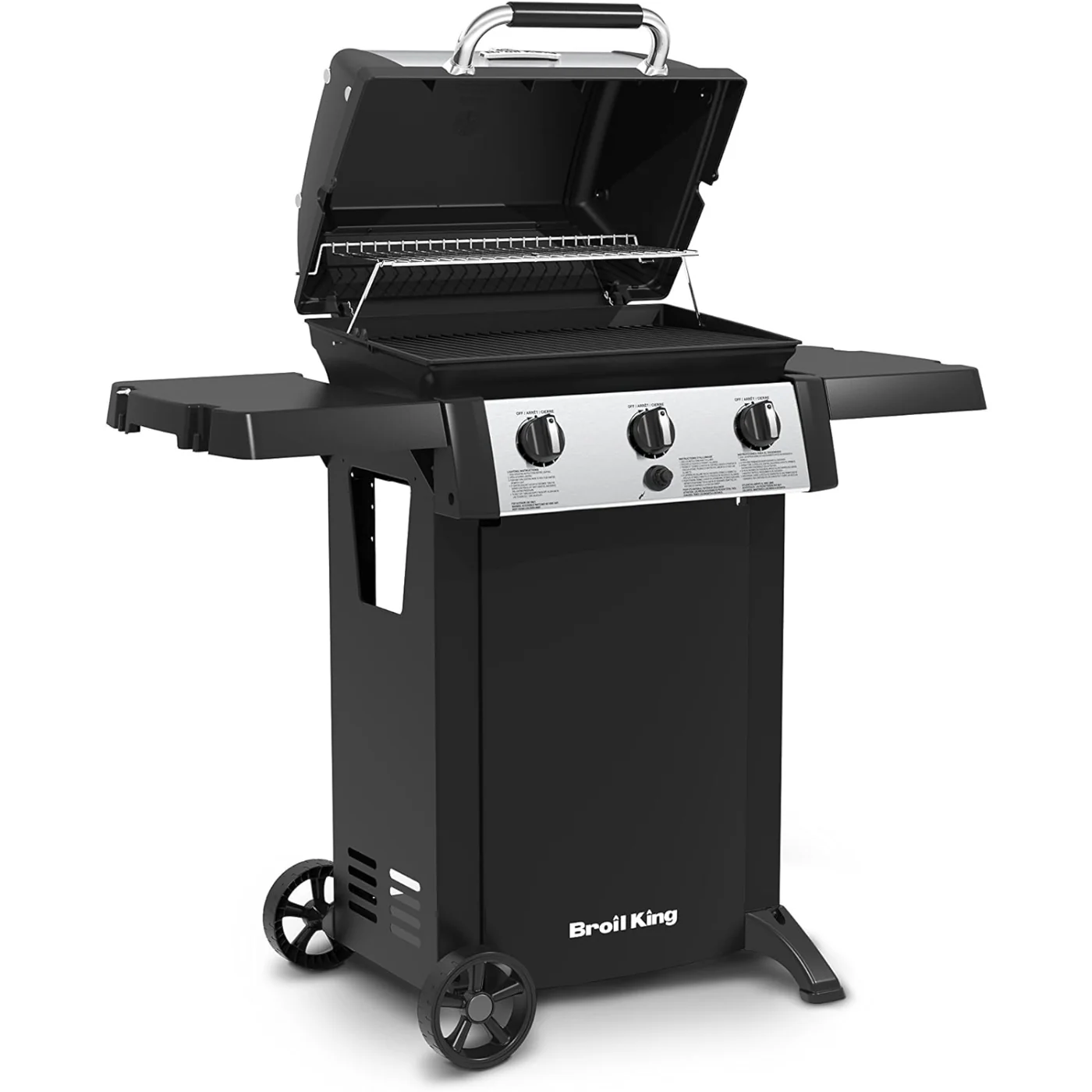 Broil King Gem 320 814154 Liquid Propane Grill with Rust Resistant - Stainless steel/Black - Image 2