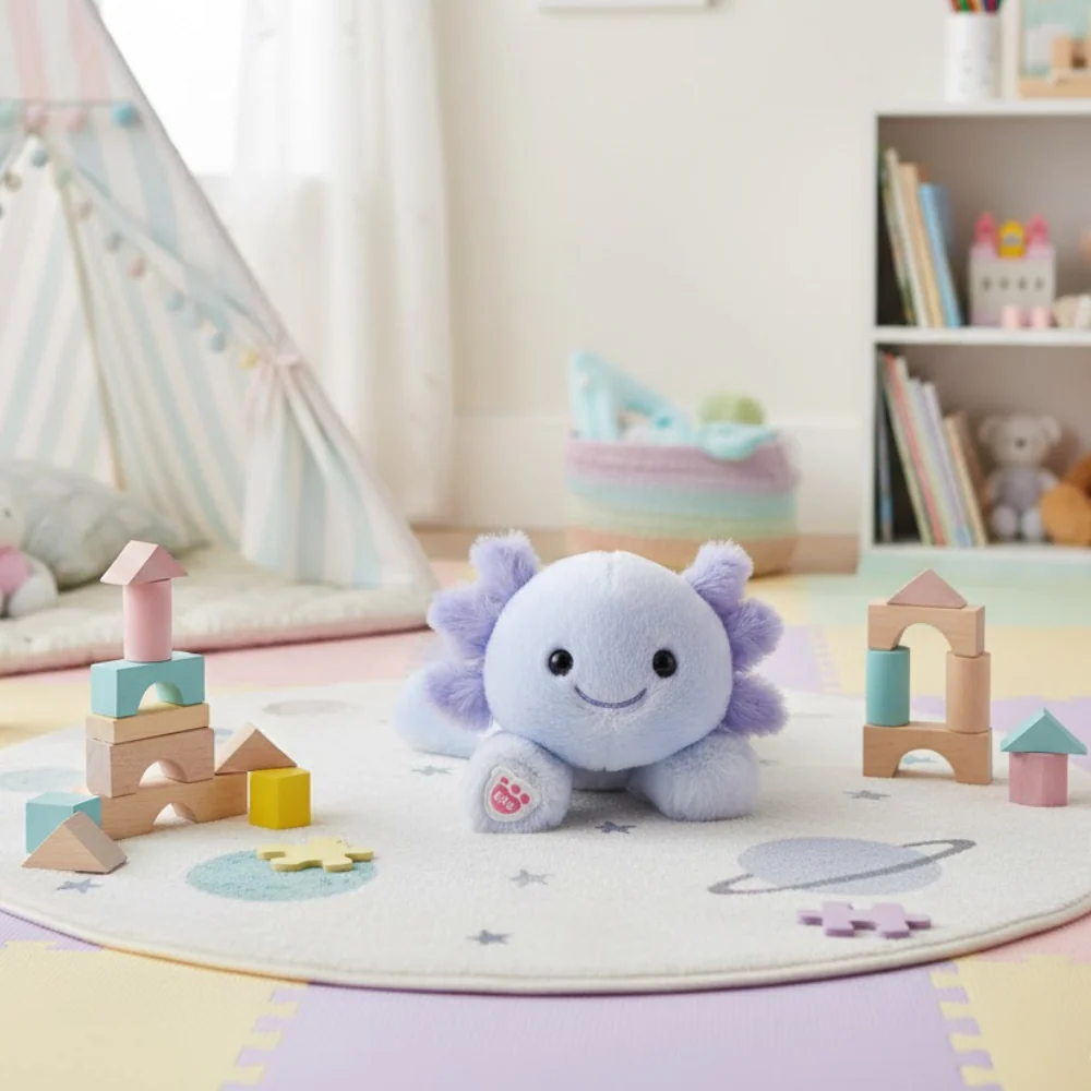 Build-A-Bear 7" Mini Beans Axolotl Plush Toy - Purple - Image 2