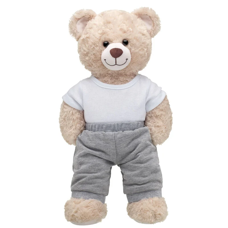 Build-A-Bear Jogger Pants for Teddy Bear - Gray - Image 2