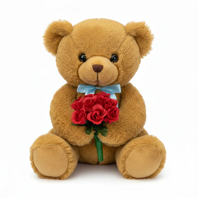 Build-A-Bear Rose Bouquet Toy Wristie - Red - Image 2