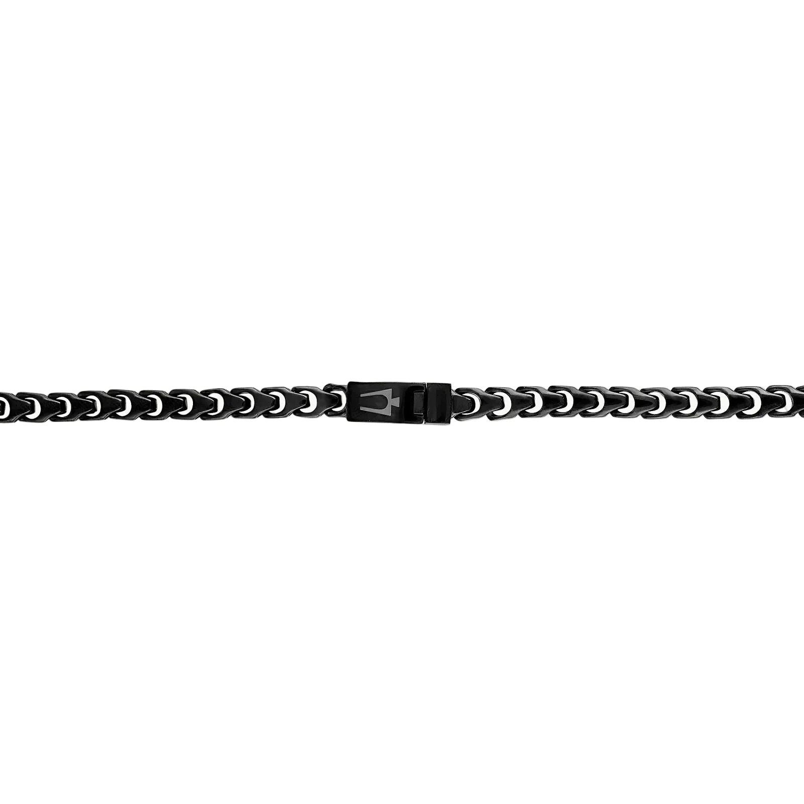 Bulova 22" Black Stainless Steel Link Necklace - Image 3