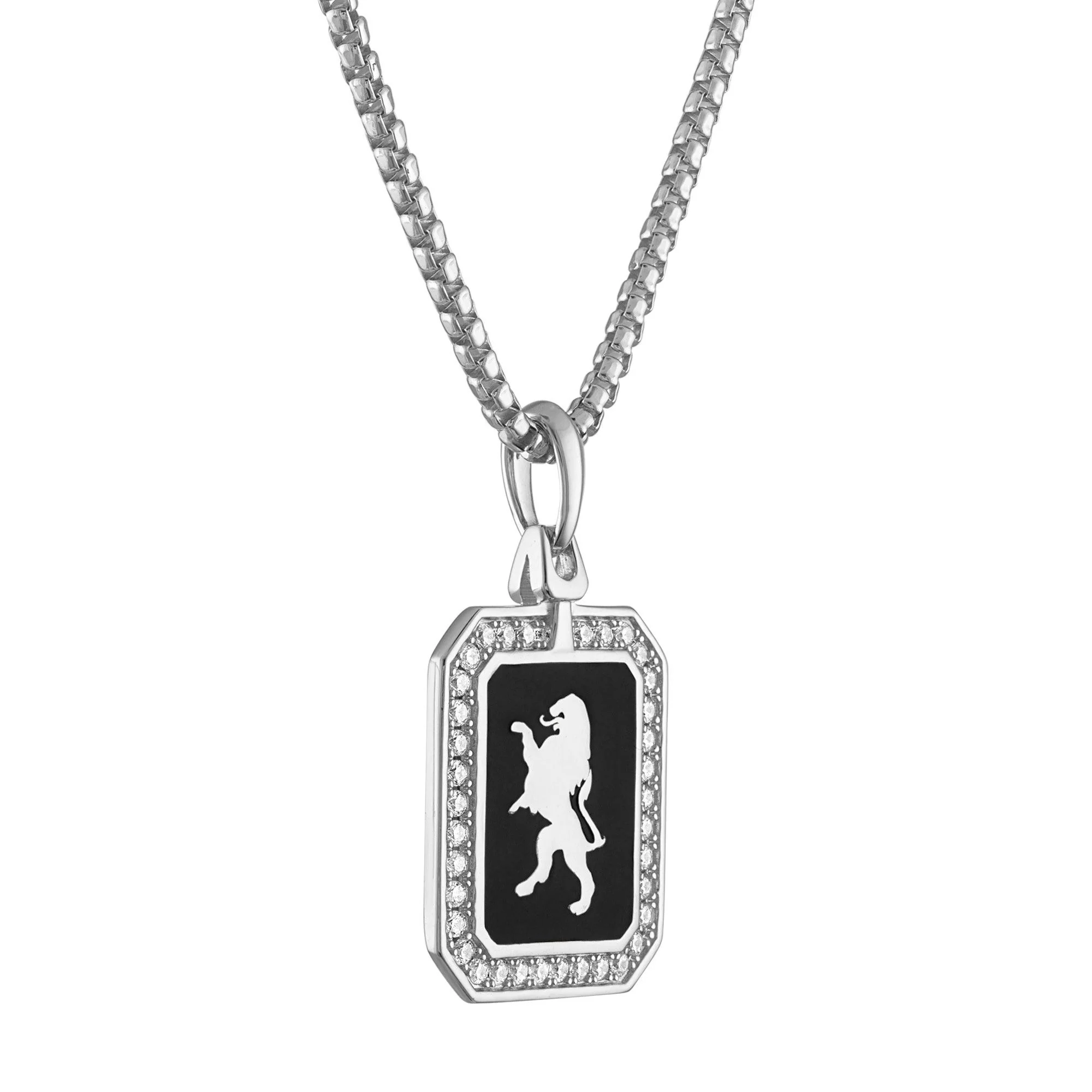 Bulova 26" Crest of Bohemia 1/2 ct. t.w. Diamond Pendant Necklace in Sterling Silver - Image 2