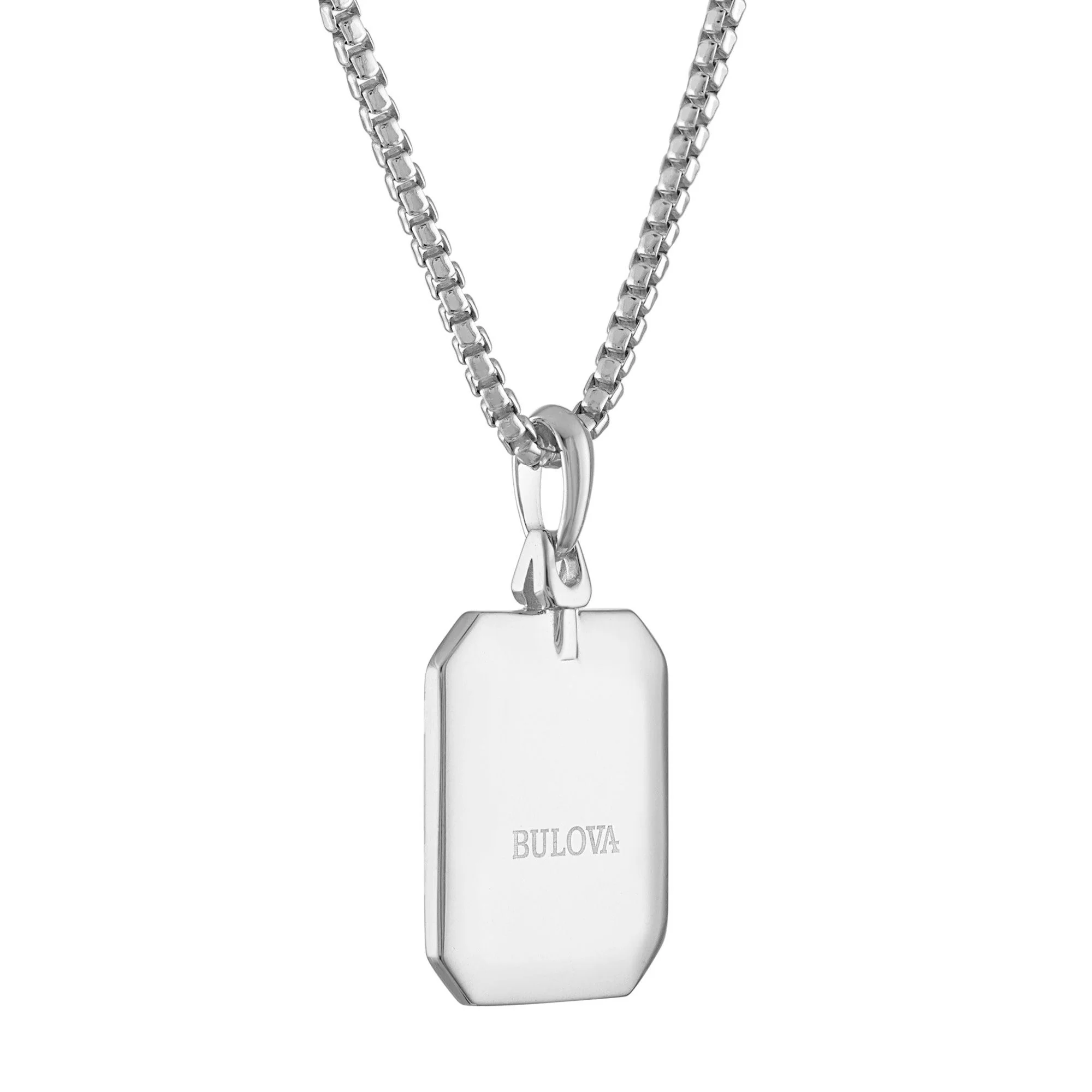 Bulova 26" Crest of Bohemia 1/2 ct. t.w. Diamond Pendant Necklace in Sterling Silver - Image 3