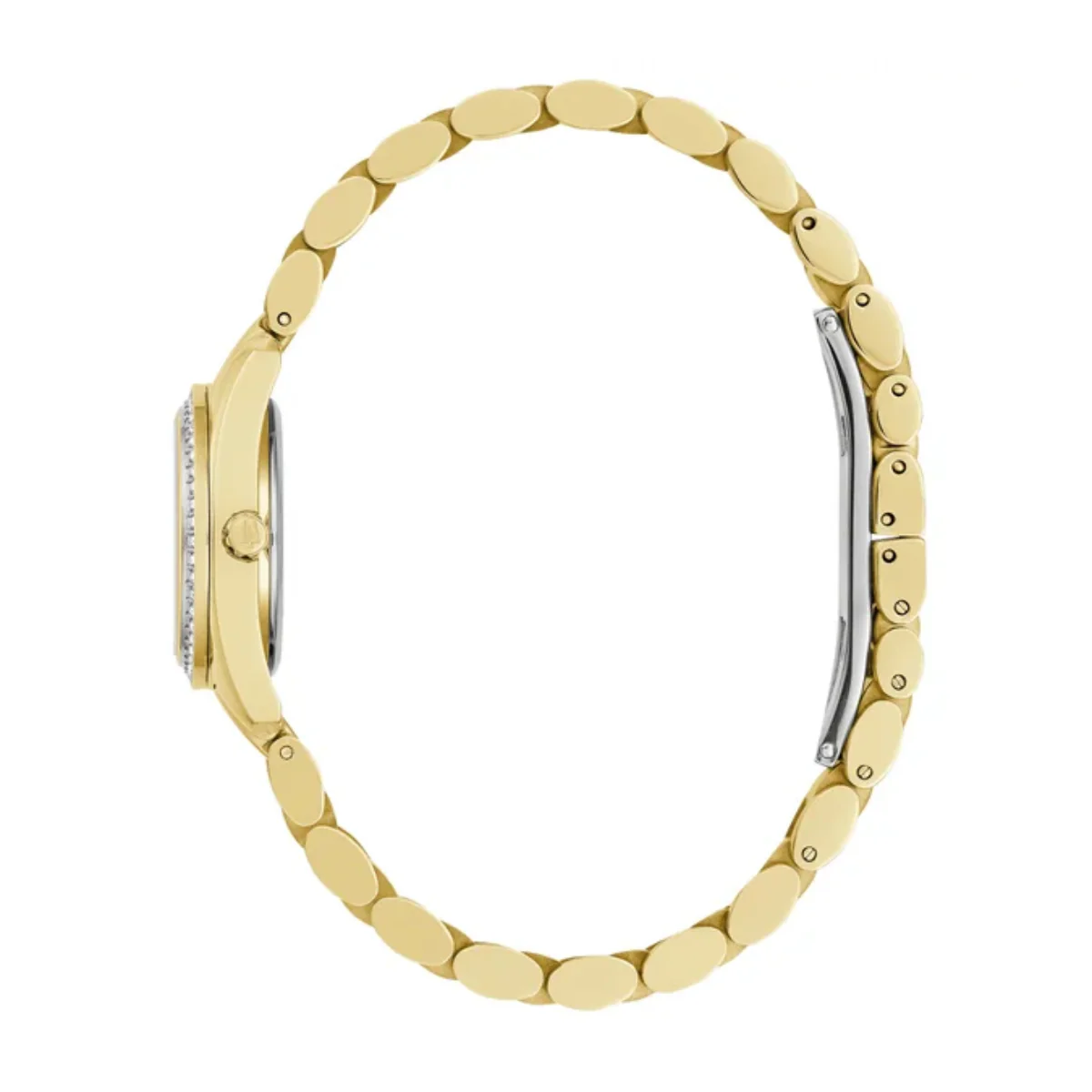 Bulova Classic Crystal Women's 23mm Analog Bracelet Watch - Gold - Image 2