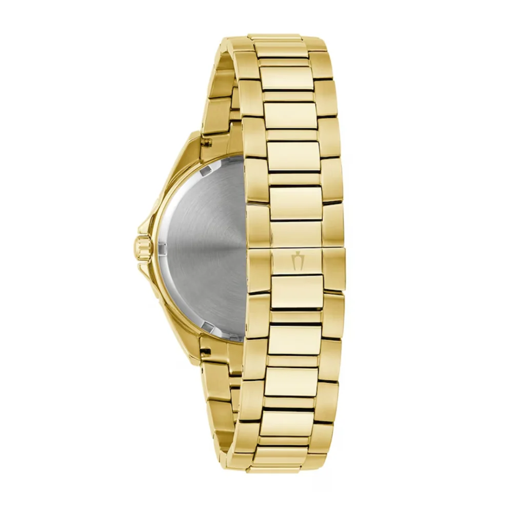 Bulova Phantom Crystal Men's 40mm Gold Bracelet Watch - Champagne Dial - Image 3