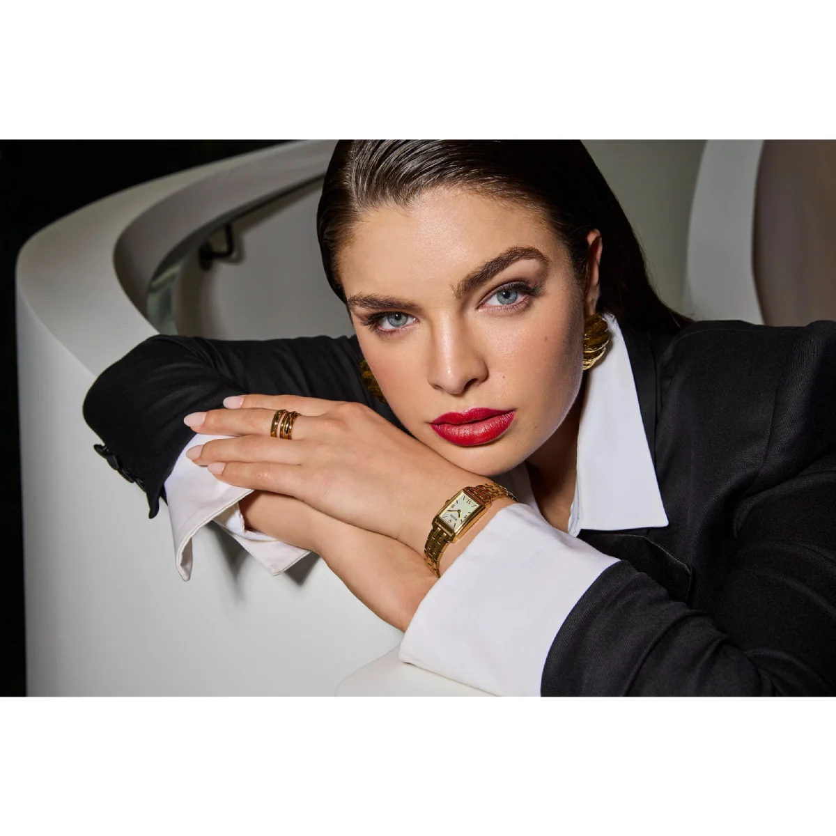 Bulova Sutton Women's 21mm Gold-Tone Bracelet Watch - White Dial - Image 4