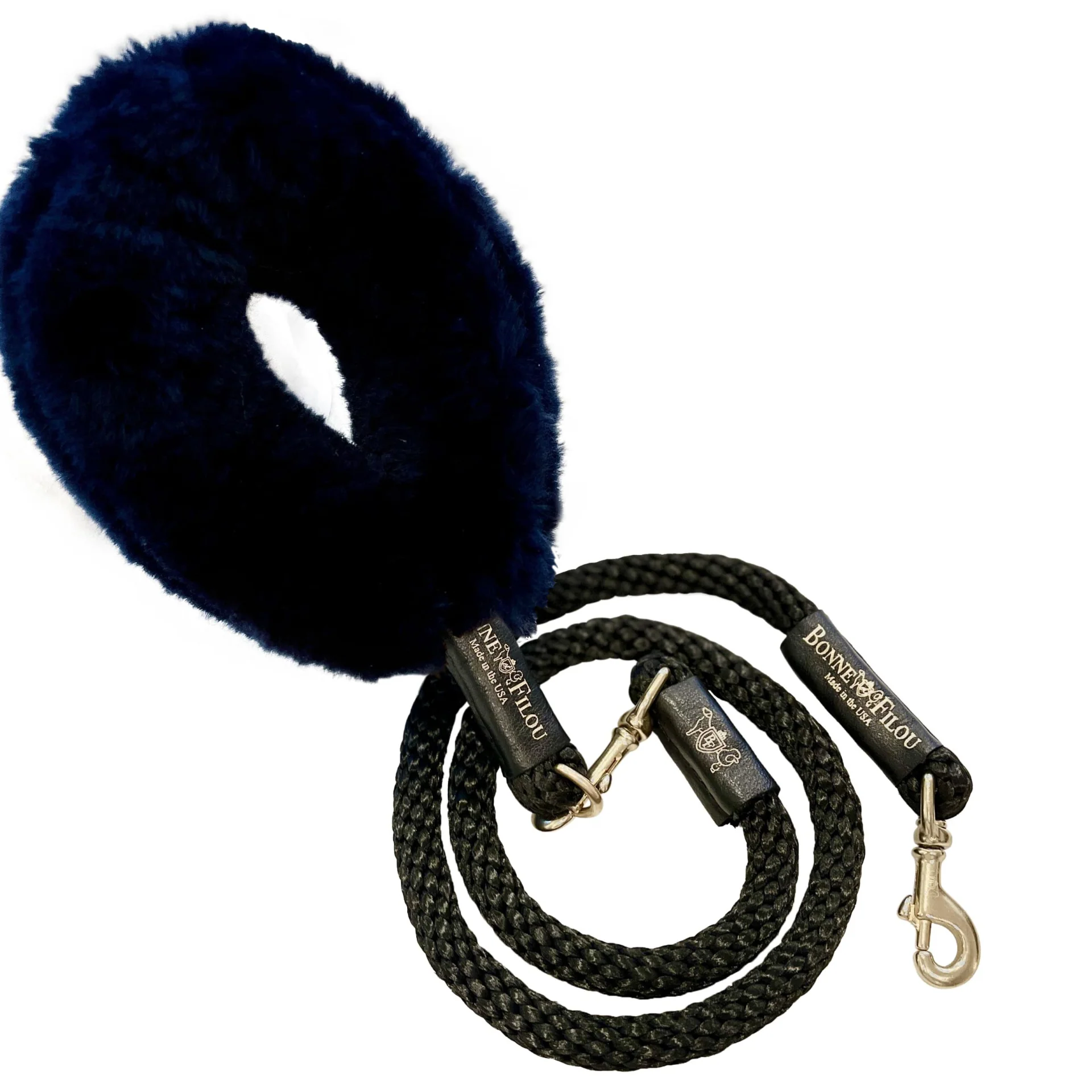 Bundle Shearling Fur Grip + Rope Leash for Dogs - Image 6