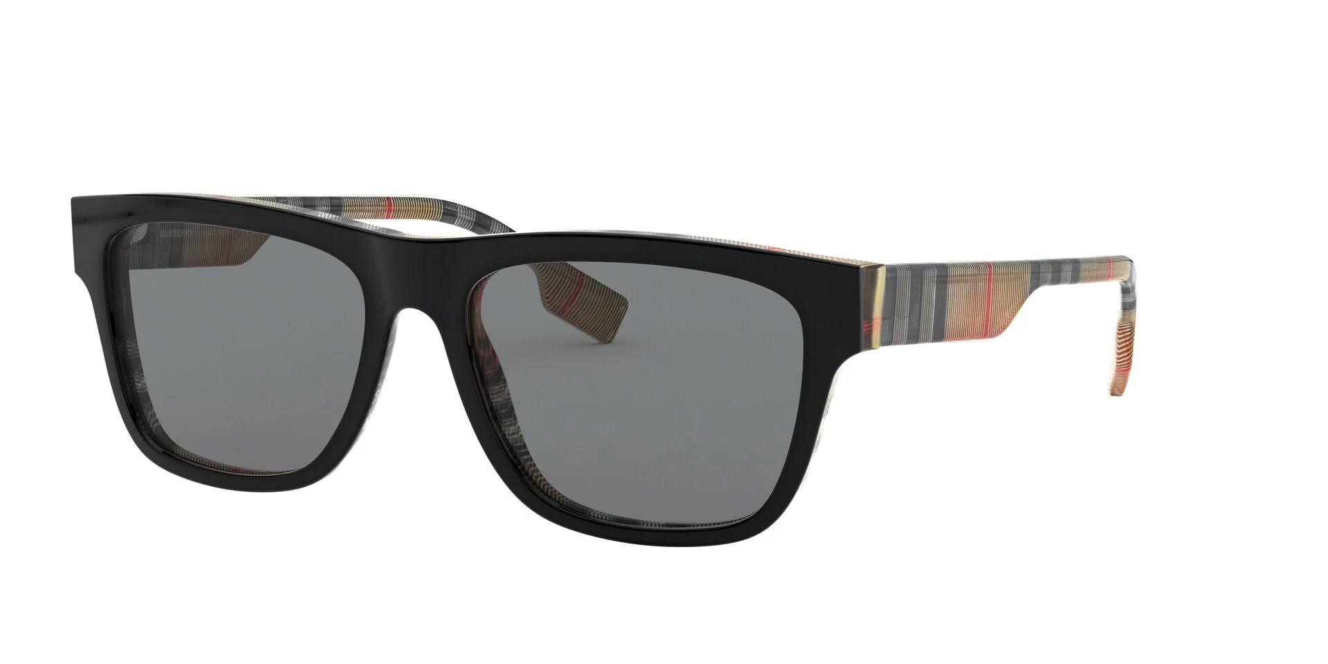 Burberry BE4293 Men's Square Sunglasses- Black/Grey - Image 2