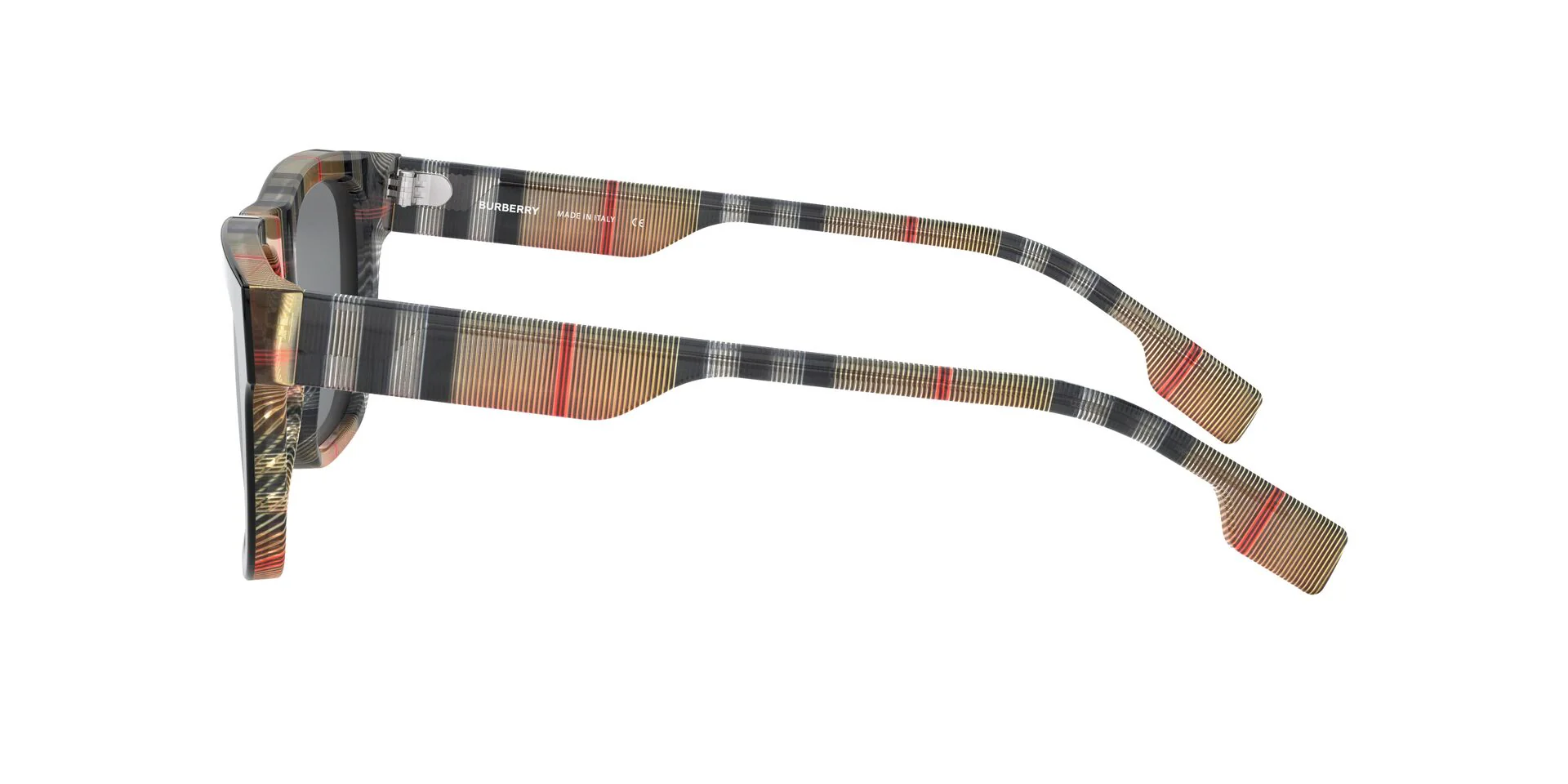 Burberry BE4293 Men's Square Sunglasses- Black/Grey - Image 3