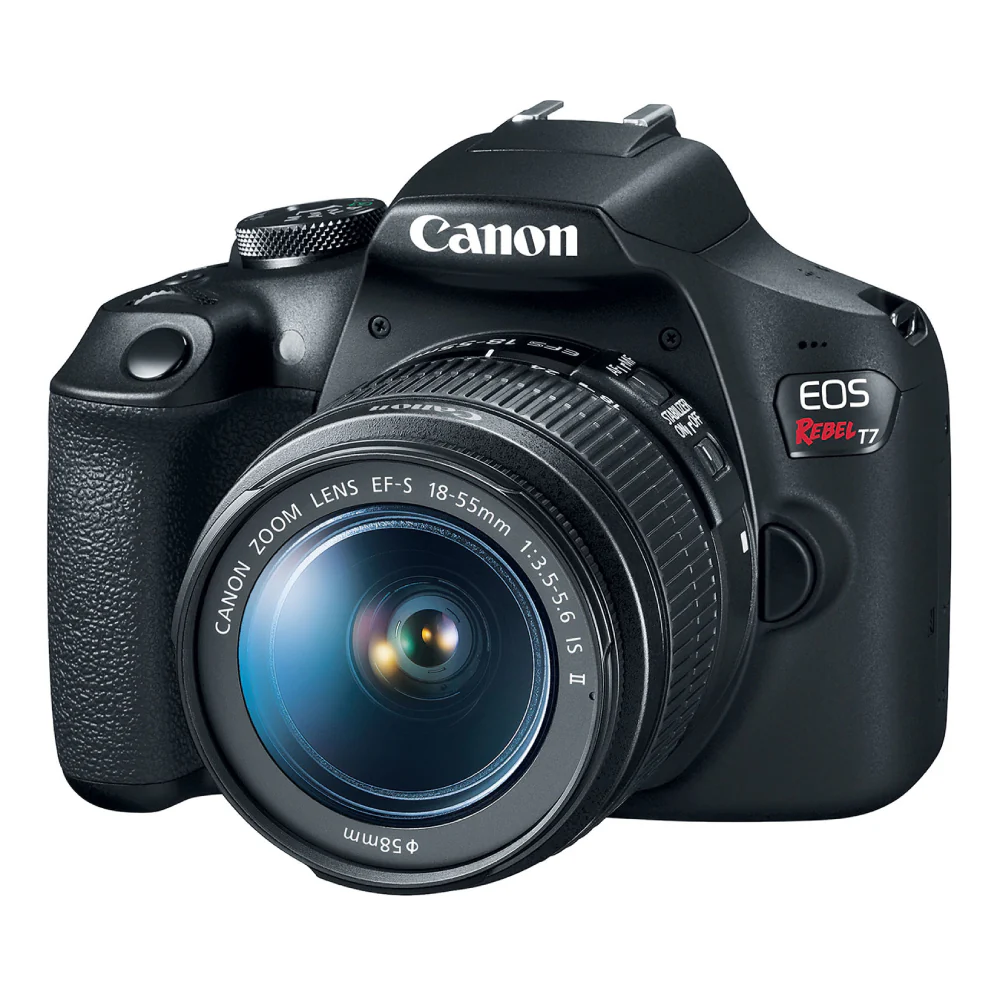 Canon EOS Rebel T7 DSLR Digital Camera with 18-55mm Lens - Black - Image 3