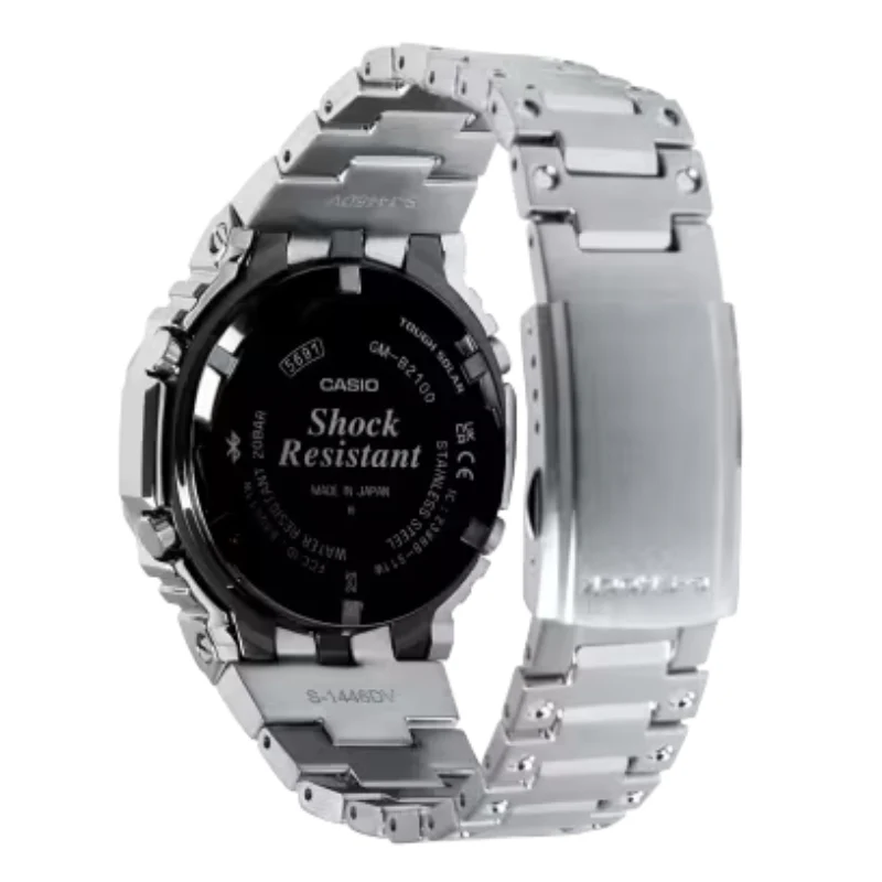 Casio G-Shock Men's 44.4mm Digital Analog Silver Bracelet Watch - Blue Dial - Image 5