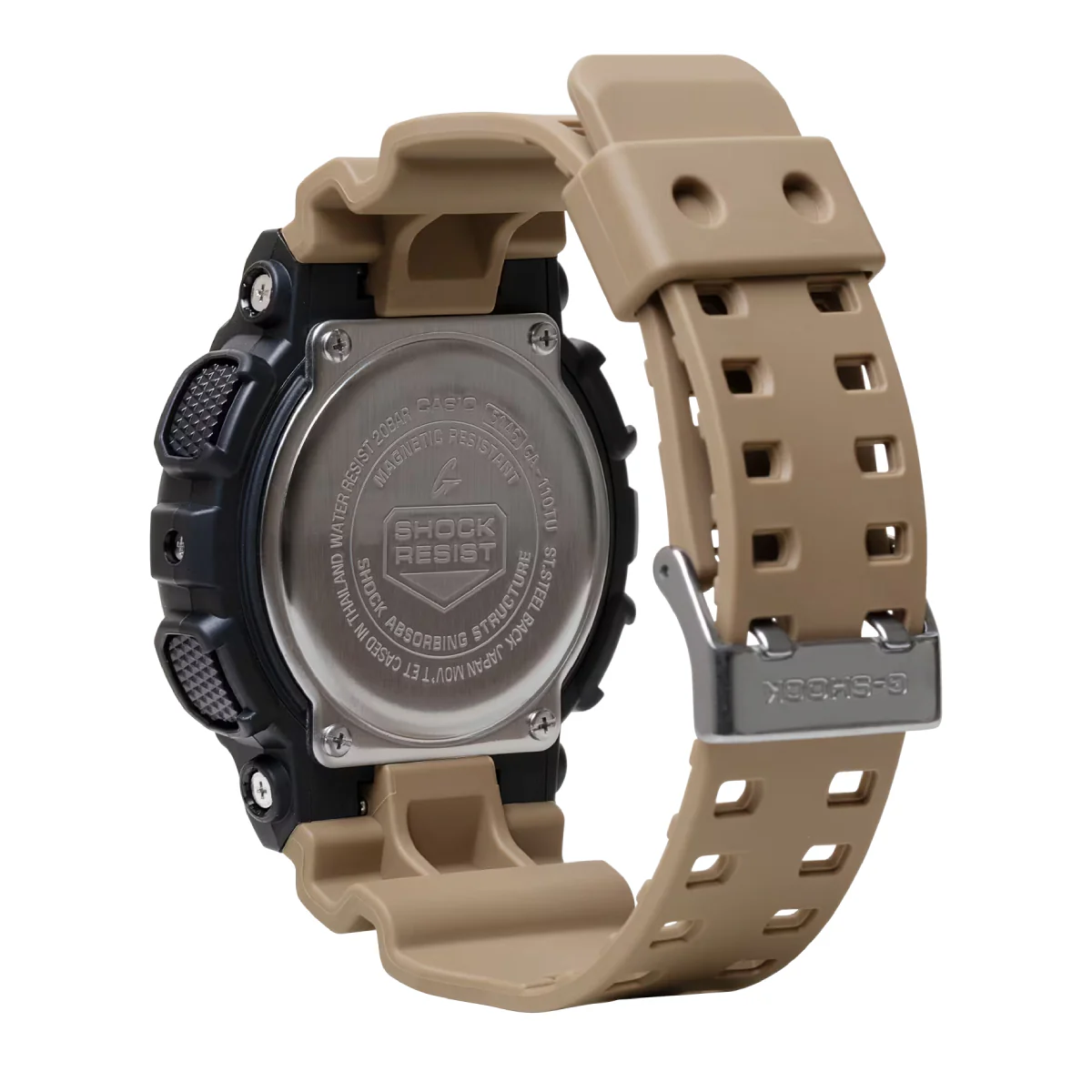 Casio G-Shock Steampunk Men's 51.2mm Beige Strap Watch - Black Dial - Image 4