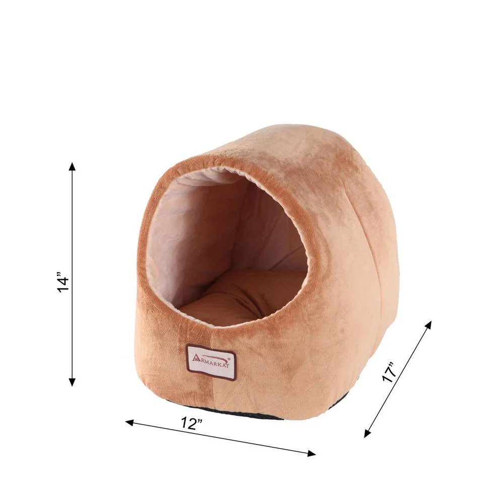 Cat Bed Brown & Ivory - Image 3