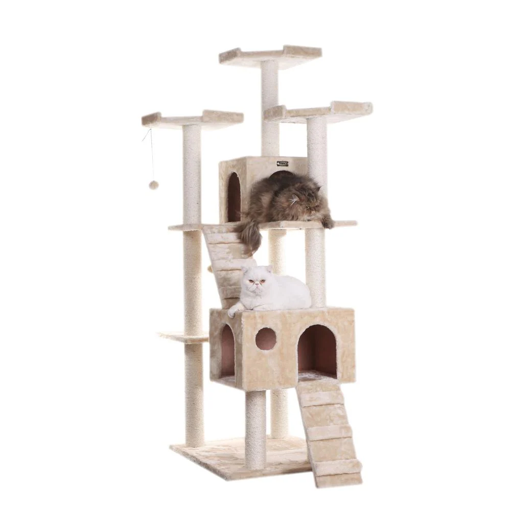 Cat Bed Earth Brown & Beige - Image 12